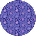 thumbnail image 1 of Ahgly Company Indoor Square Patterned Purple Mimosa Purple Area Rugs, 3' Square, 1 of 6