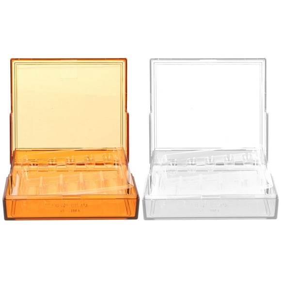 Plastic Syringe Storage Boxes Injection Carrying Case Clinic Holder Infusion Injectors Bracket 2 Pcs