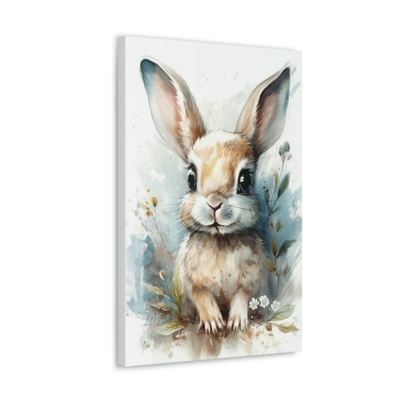 Watercolor Bunny Painting 3 - Nursery Collection - Bedtime Stories
