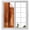 Burnt Orange, variant on Sage Green Privacy Window Film,Decorative Frosted Glass Window Film,Retro Oil Painting Modern Abstract Art Aesthetics Reusable Peel Stick Static Cling for Home Bathroom Office Glass Door 17.7"x39.3"