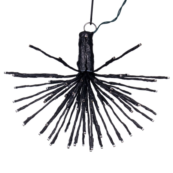 Vickerman 80Lt x 16" Black Starburst Warm White 5mm LED Lights.