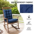 thumbnail image 5 of TOPCHANCES 2 Piece Rocking Chair Cushion Set with Non-Slip Ties, Swing Beach Cushion, Patio Chair Cushions, Seat Cushion + Back Cushion, 5 of 8