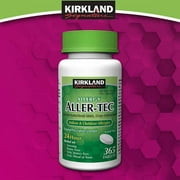 KS Aller-Tec Cetirizine Hydrochloride Tablets, 10 mg, 365 Count