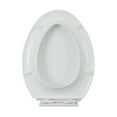 thumbnail image 3 of Toilet Part Elongated Toilet Bowl, Porcelain w/Plastic Slow Close No slam Seat Renovator's Supply, White, 3 of 10