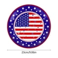 thumbnail image 3 of Nkmbld 25 Pack 4th of July Paper Plates, Patriotic Disposable Dinner Plates Stars Stripes Designs Red White Blue Table Decorations, 3 of 8