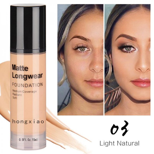 Matte Liquid Foundation Moisturizing Hide Pores Cover Freckles Scars