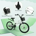 thumbnail image 6 of Costway 20” Kids Bike with Hand & Coaster Brakes, Adjustable Seat & Handlebar, Kickstand White, 6 of 9
