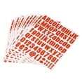 thumbnail image 1 of Unique Bargains 1 Inch Self Adhesive Waterproof Vinyl Letter Number Sticker Set, 12 Sheet Red, 1 of 3
