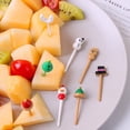thumbnail image 4 of TidBay 8Pcs Christmas Fruit Picks Cartoon Shape Design Adorable Fun Colorful Reusable Fruit Forks Home Supplies, 4 of 7