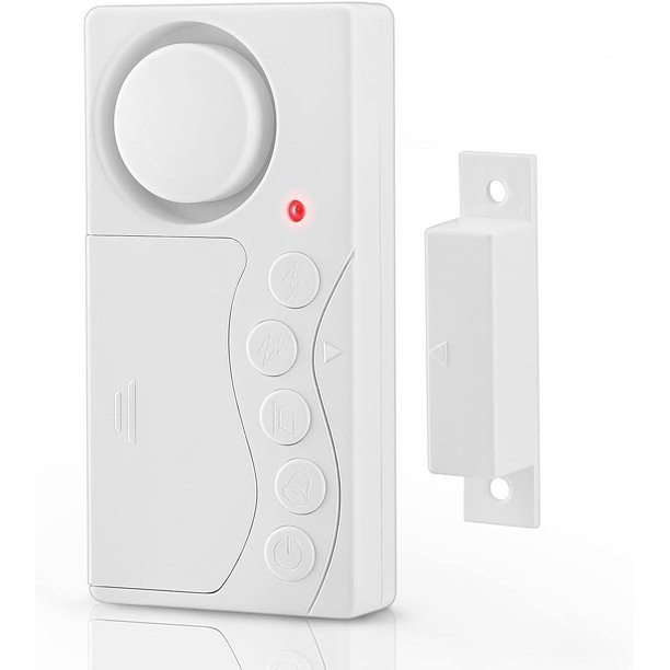 Alarma de puerta de congelador con retardo cuando se deja abierta, alarma de refrigerador con retardo ajustable de 3/15/30/60 segundos Alarma de refrigerador inalámbrica Alarma de puerta abierta