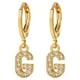 thumbnail image 1 of WILLBEST Aretes De Mujer De Acero Inoxidable Con 26 Iniciales, Aretes Con 26 Letras Del Alfabeto De La A A La Z, Aretes Dorados Con 26 Iniciales Del Alfabeto, Aretes Ligeros Para Mujeres Y Niñas., 1 of 4