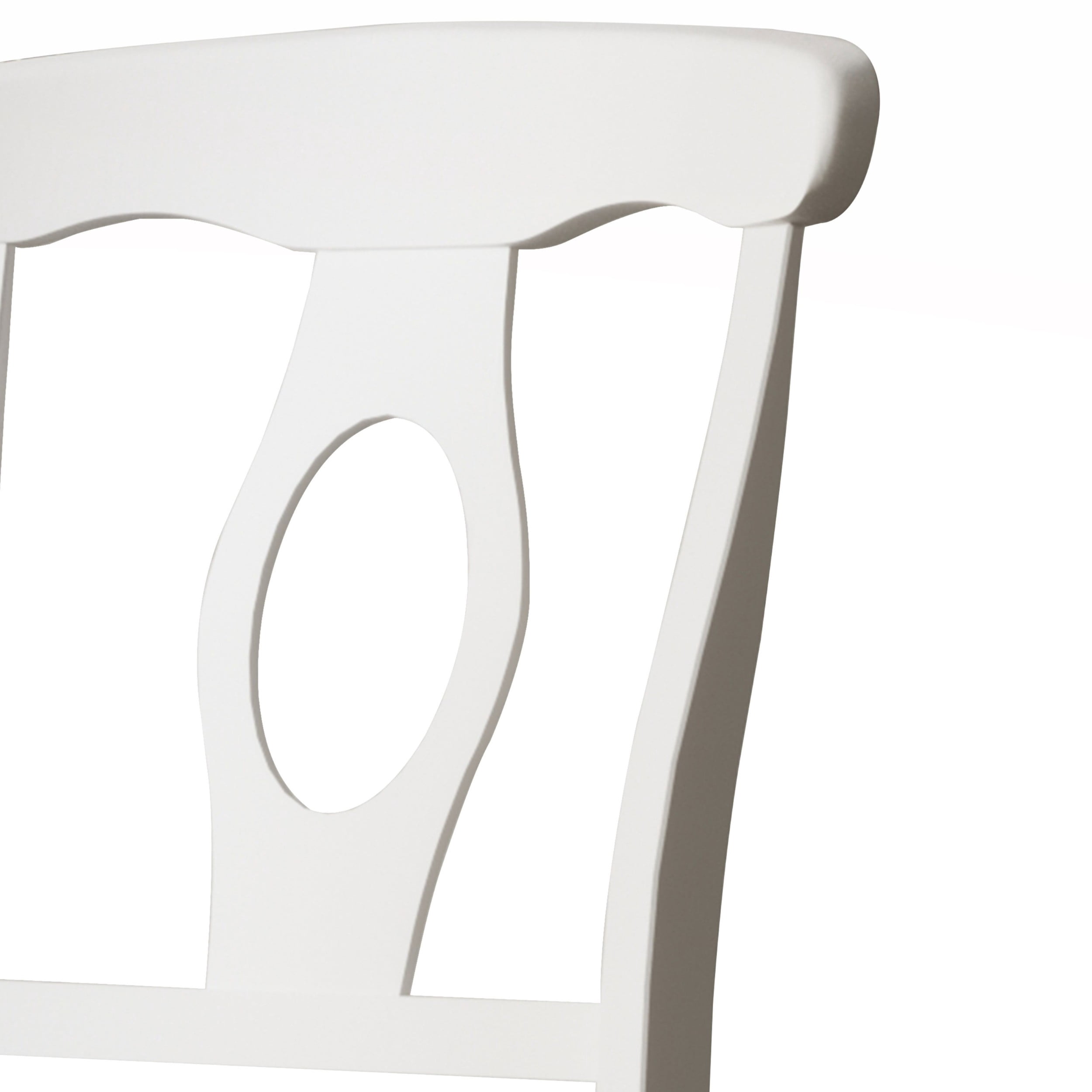 Home Design Olivia Dining Chair, Set of 4, Cushioned Seat, Mid-Century Modern Style, Gray/White