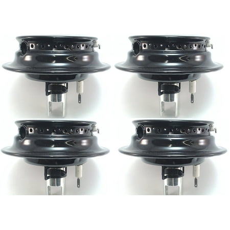 - 4@3412D024-09, Burner Assembly, 4 Pack, Black, replaces Magic Chef