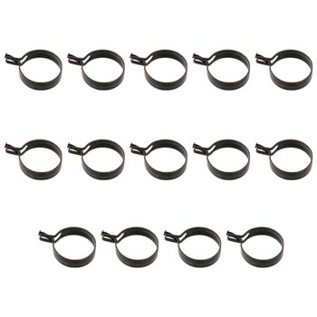 Mainstays Set of 14 Cafe Curtain Rod Clip Rings, Up to 3/4 in. Diameter, Bronze