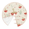 thumbnail image 3 of Kll Flat Mushrooms Christmas Tree Skirt 36",Party Decorations Farmhouse For Christmas Decorations Holiday Party, 3 of 8