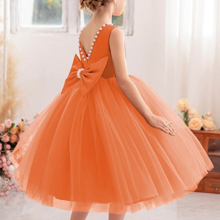 open lace back dress Shiny Orange Mermaid Lace Prom Dresses With Slit MP808 main image 0