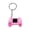 Pink, variant on Trendy Fruit Patterned Video Game Inspired Keyring Creative Gamepad Keychain Bag Pendant For Everyday Carry