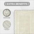thumbnail image 7 of Better Trends 24" x 40" Bathroom Rug – 100% Cotton, Extra Soft Tufted Reversible Bath Mat, Water-Absorbent, Machine Washable (Ivory) Lilly Crochet Collection, 7 of 7