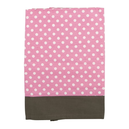 Bacati Window Valance Pink/Grey Elephants, 1.0 CT