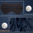 thumbnail image 5 of Silk Pillowcases + Silk Eye Cover With Gift Box King Navy Blue, 5 of 7