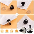thumbnail image 4 of Set Safety Eyes and Noses, 270 piezas, plástico negro, para manualidades, 4 of 7