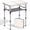 Silver, variant on Anbte 3 Adjustable Height Folding Camping Table, 24" x 16" Aluminum Portable Table with Carry Handle, for Outdoor Picnic BBQ