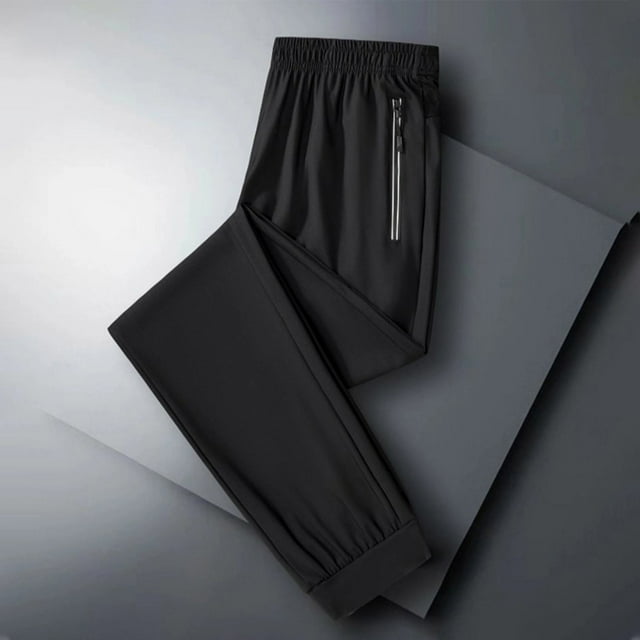 Pantalon Décontracté pour Homme, Pantalon de Sport Léger avec Poches Zippées pour Confort, Performance et Polyvalence au Quotidien et
