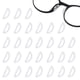 thumbnail image 1 of Paquete de 20 almohadillas nasales de silicona universales, antideslizantes, hipoalergénicas, para anteojos y gafas de sol, con insertos adhesivos transparentes, 1 of 7