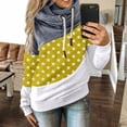 thumbnail image 2 of Xijirk Women's Sweatshirts Long Sleeve Hooded Solid Color Casual Cozy Lined Women's Sweatshirts for Cold Season,Yellow,M, 2 of 6
