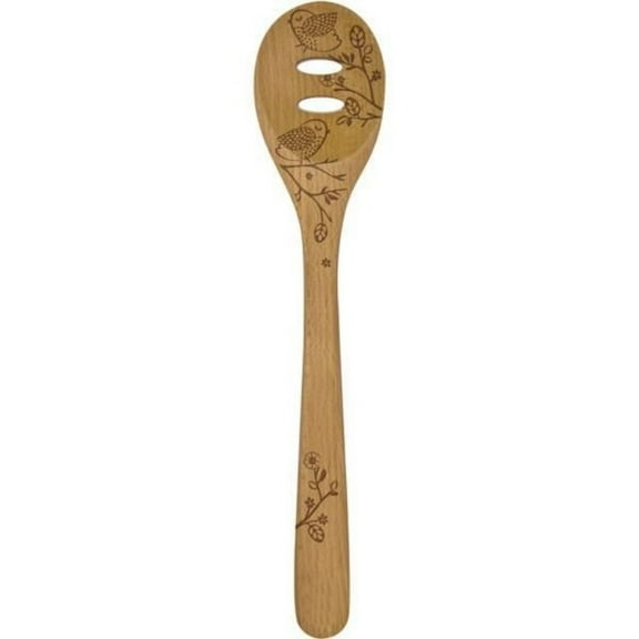 12" Beechwood Slotted Spoon | Woodland Collection