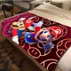 thumbnail image 4 of Manta de felpa suave con diseño de Super Mario de juegos japoneses, manta de franela para sala de estar, dormitorio, cama, sofá, funda de picnic, 4 of 5