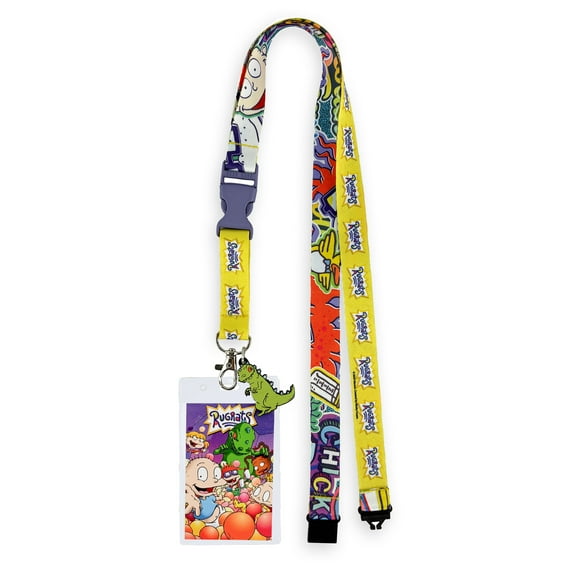 Nickelodeon Rugrats Lanyard Breakaway Strap with Clear ID Badge Holder Keychain