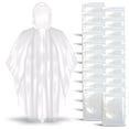 thumbnail image 4 of Better Office Products Disposable Clear Rain Ponchos with Hood for Adults (Thicker Gauge), Emergency Ponchos, Lightweight, Non-Toxic PE Plastic (20 Pack, Polyethylene (PE)), 4 of 6