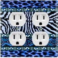 thumbnail image 1 of Metal Light Switch Plate Cover African Safari Animal Print Tribal Art Pattern SFR044, 1 of 13