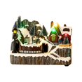 thumbnail image 3 of Adorno de casa de música navideña, decoración de tren en miniatura, figura luminosa para casa, accesorios para fotos de hogar de Navidad, invierno niño, 3 of 8