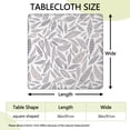 thumbnail image 2 of 36x36 Inch Bohemian Square Tablecloth with All-Around Elastic Hem, Fitted Cover for Standard Card Tables and Casual Dining, 2 of 6