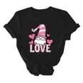 thumbnail image 7 of VKOYWKM Valentine's Tees Women Cute Love Heart Print T-Shirts Cute Tops Holiday Short Sleeve T Shirts Casual Crew Neck Romantic Tshirts, 7 of 7
