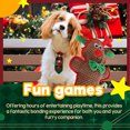 thumbnail image 6 of All For Paws Happy Holiday Dog Plush Squeaky Toy Durable Chewing Toy for Puppy, Christmas Reindeer, 6 of 7