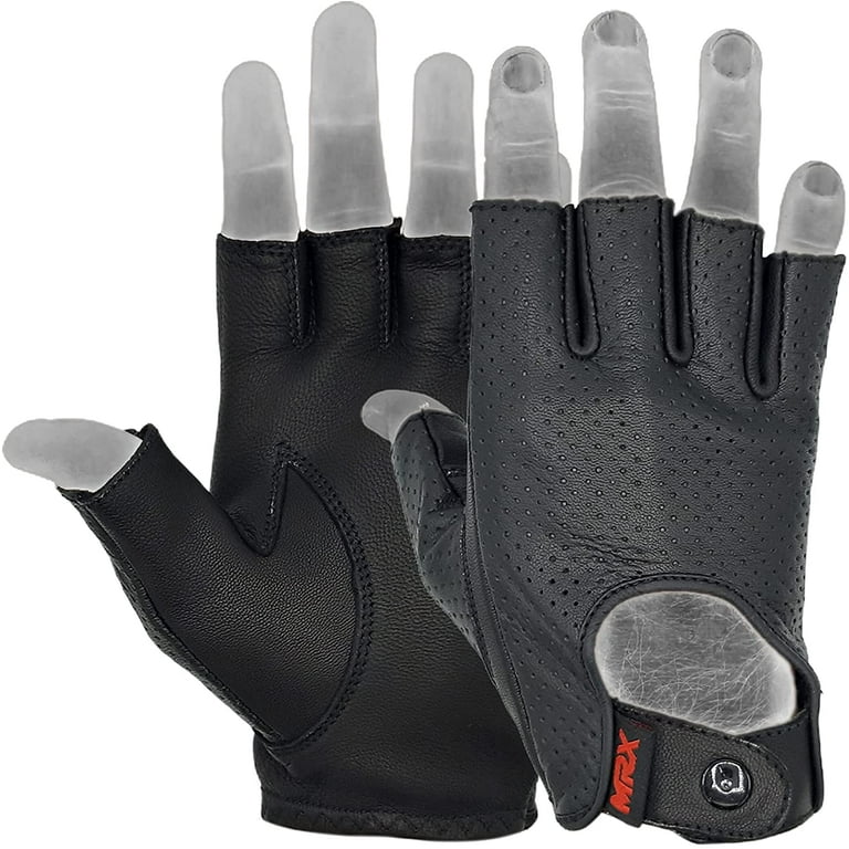 Goatskin Leather Riding Work Gloves, Small