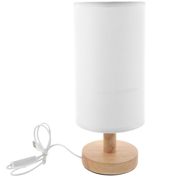 USB Tabletop Lamp Cloth Desktop Lamp Bedroom Bedside Decorative Night Lamp