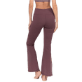 thumbnail image 3 of Women's High Rise Flare Yoga Activewear Pants - Smoky Mauve, S, 3 of 5