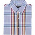 thumbnail image 1 of Club Room - Camisa a cuadros SS para hombre, color azul, pequeña, 1 of 1