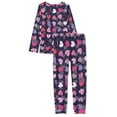 thumbnail image 6 of FOR U DESIGNS Vintage Heart Women Pajama Set with Pockets Set of 2 Size 4XL Sleepwear for Women Pajama Long Sleeve Tops and Crew Neck Tops Set Ladies Soft Pjs Jogger, 6 of 6
