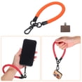 thumbnail image 3 of Uxcell Phone Lanyard Universal Polyester Wrist Lanyard with Lanyard Patch for Smartphone Orange 1 Pack, 3 of 4