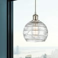 thumbnail image 4 of Innovations Lighting  Ballston Athens Deco Swirl - 1 Light 8" Cord Hung Mini Pendant Brushed Satin Nickel, 4 of 5