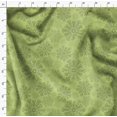thumbnail image 4 of Soimoi Green polyester Crepe Fabric Snow Flakes Floral Printed Fabric 1 Yard 52 Inch Wide, 4 of 5
