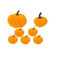 thumbnail image 2 of ¡Última Oportunidad de Ahorro!, Paquete de 7 pequeñas calabazas artificiales realistas de cucurbitáceas para cultivo de otoño, para el jardín del hogar, decoración de Acción de Gracias o Halloween, 2 of 9