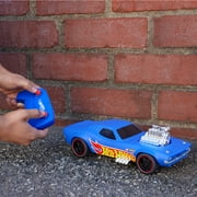 Hot Wheels 1:16 Scale RC Rodger Dodger USB-Rechargeable Toy Car, Battery-Operated Remote Control