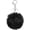 Black/Silver, variant on Pom Keychain, Faux Rabbit Fur Fluffy Pompoms Keyring for Women Purse Handbag Bag Pendant DIY Crafts