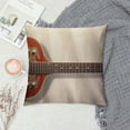 thumbnail image 2 of GOSMITH  Music Guitar Throw Pillow Cushion Cover Vintage Bass Music Musical Instruments Strings Decorative Pillow Cover Cotton Linen Rectangle Home Sofa Couch Decor Pillowcase 12x20Inch (MT-Guitar), 2 of 5